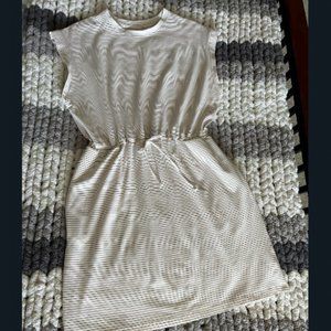Summer Short Sleeve Dress , Cotton , Soft , Striped